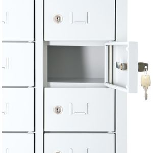 Produktbild für Schließfachschrank G-Office PEL30, lichtgrau