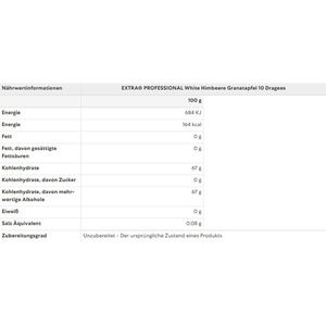 Produktbild für Kaugummis Extra Professional White, Himbeere Granatapfel
