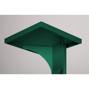 Produktbild für Aschenbecher VAR B32, 12154, moosgrün, Outdoor, mit Dach