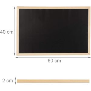 Produktbild für Kreidetafel Relaxdays schwarz