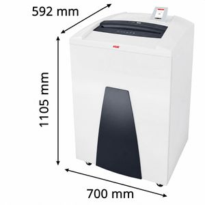 Produktbild für Aktenvernichter HSM Securio P44i, 1873121, mit Rollen und Öler