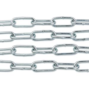 Produktbild für Gliederkette Dörner+Helmer C40 4824402, aus verzinktem Stahl
