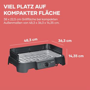 Produktbild für Elektrogrill Severin PG 8593, 2000 Watt