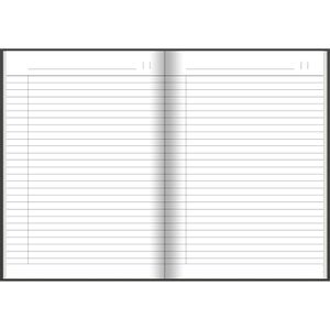 Produktbild für Notizbuch Oxford 400047606 Black n Red, Karton Hardcover