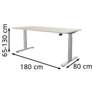Produktbild für Schreibtisch fm-Büromöbel fouraction akazie / silber