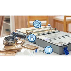 Produktbild für Handkreissäge Dremel Sägestation CS12V-S1C, Akku