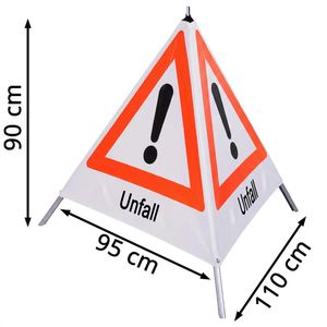 Produktbild für Faltsignal SafetyMarking Gefahrenstelle VZ101, Unfall