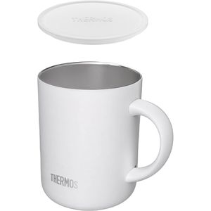 Produktbild für Thermobecher Thermos Longlife Cup white mat, mit Henkel, weiß