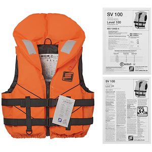 Produktbild für Schwimmweste Seilflechter Tornado XXL, Rettungsweste, orange