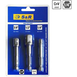 Produktbild für Stecknuss-Adapter S&amp;R 460322003, Set