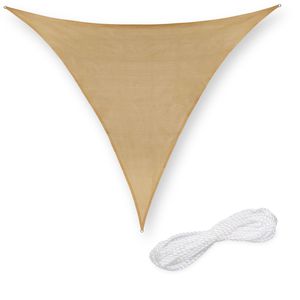 Sonnensegel Relaxdays beige, dreieckig