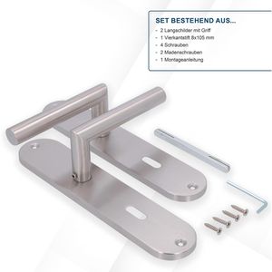 Produktbild für Drückergarnitur Alpertec Conte BB