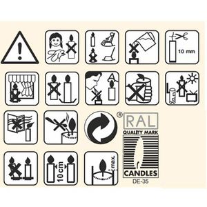 Produktbild für Kerzen Papstar 15361, Stumpenkerzen