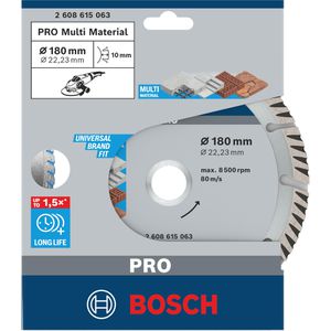 Produktbild für Trennscheibe Bosch PRO Multi Material, 2608615063