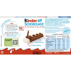 Produktbild für Schokoriegel Kinder Schokolade