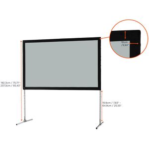 Produktbild für Beamer-Leinwand Celexon Faltrahmen Mobil Expert