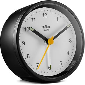 Produktbild für Wecker Braun BC12BW schwarz, weiß, analog
