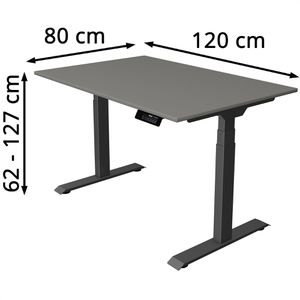 Produktbild für Schreibtisch Kerkmann Move 1 stable, graphit / anthrazit