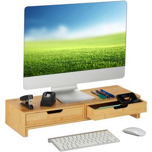 Produktbild für Monitorständer Relaxdays 10039874, Bambus