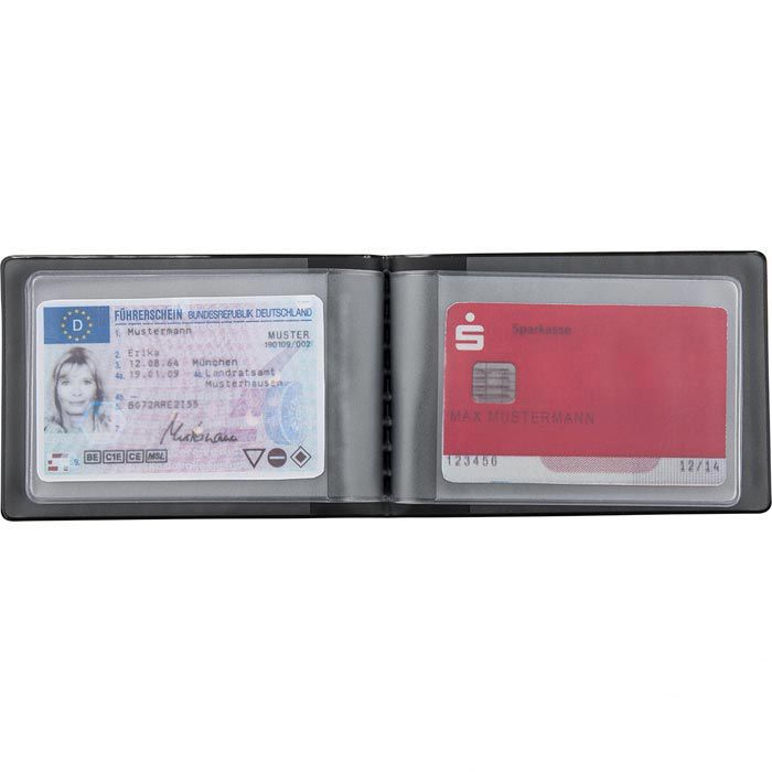 Veloflex Kreditkartenhülle 3276800 Document Safe, PVC,RFID-Schutz, 115 x  78mm, für 6 Karten, schwarz – Böttcher AG