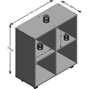 Produktbild für Bürowagen FMD-Möbel Sprint, 290-001
