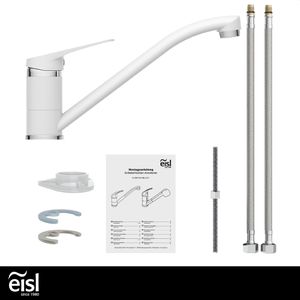 Produktbild für Küchenarmatur EISL SPEED, weiß / chrom