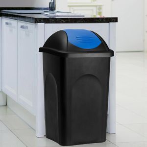 Produktbild für Mülleimer Böttcher-AG schwarz/blau
