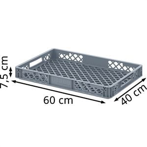 Produktbild für Eurobox AUER EO 64/75, grau, 13 Liter
