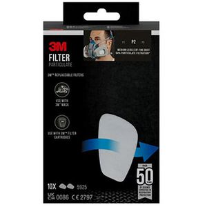 Produktbild für Atemschutzfilter 3M Partikelfilter, 5925