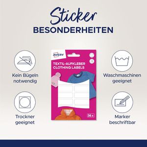 Produktbild für Namensetiketten Zweckform ETVET36X2PEN Set