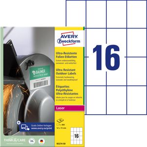 Folienetiketten Zweckform B5274-50 ultra-resistent