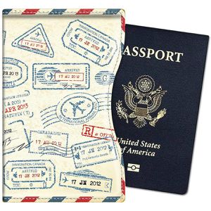 Produktbild für Reisepasshülle Fintie APPA098, Stempel Design