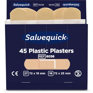 Pflaster Salvequick Plastic, 45 Strips
