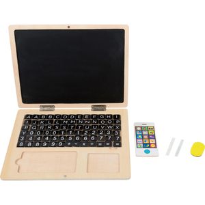 Produktbild für Lernspielzeug small-foot 11193, Holz-Laptop mit Magnet-Tafel