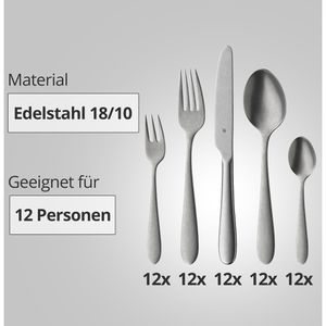 Produktbild für Besteck-Set WMF Professional Sara stone, Edelstahl 18/10