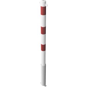 Produktbild für Absperrpfosten Schake 460HB/2, 2 Ösen, rot/weiß, aus Metall