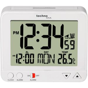 Produktbild für Wecker Technoline WT 195 weiß, digital