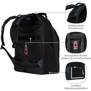Produktbild für Laptop-Rucksack Wenger Ibex, 600638 schwarz / blau