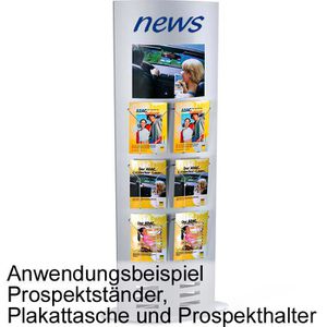 Prospekthalter Kerkmann 6936, Tec-Art Size, silber