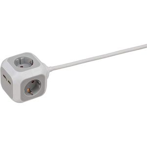 Produktbild für Steckdosenwürfel Brennenstuhl 1150100, weiß / grau