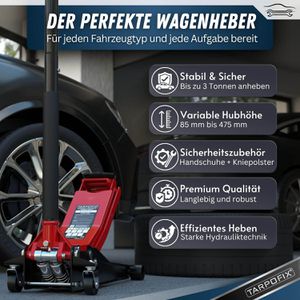 Produktbild für Rangierwagenheber Tarpofix WGH-30-RO, rot