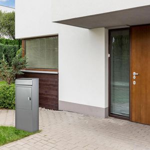 Produktbild für Briefkasten SafePost 85552 ScanPro 855, silber, aus Stahl