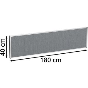 Produktbild für Tischtrennwand Geramöbel Pro, HW-80-SWS411804-RU, grau