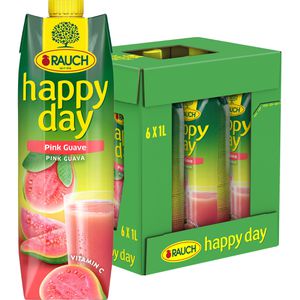 RAUCH Saft Happy Day Pink Guave, je 1 Liter, 6 Stück