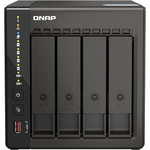 Produktbild für NAS QNAP TS-453E-8G, 2x 2.5GbE LAN, 4 Bay