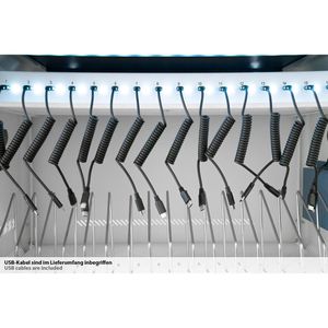 Produktbild für Tabletwagen Good-Connections GEMMA T32C, blau / weiß