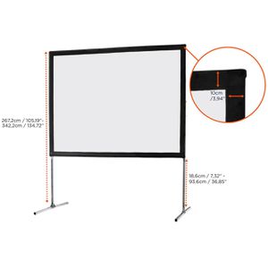 Produktbild für Beamer-Leinwand Celexon Faltrahmen Mobil Expert
