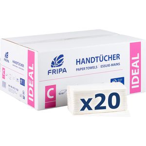Papierhandtücher Fripa Ideal 4131102, 1-lagig