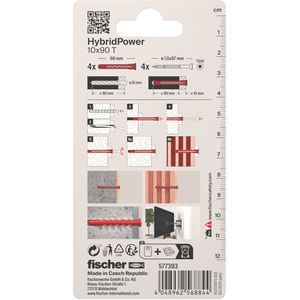 Produktbild für Schrauben-Dübel-Set Fischer 577393, HybridPower