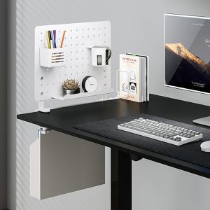 Produktbild für Tischtrennwand LogiLink Pegboard PB0101, weiß